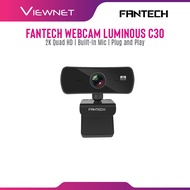 Fantech C30 Luminous 2K QHD Webcam 4MP 25FPS Built-in Microphone HD USB Plug & Play