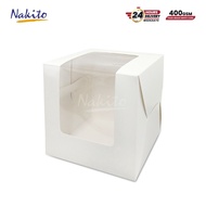 【1pcs】6x6x6/8x8x8/10x10x10 white/kraft l-shape window box