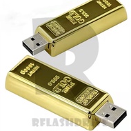 Creative Metal Simulation Gold Bar Shape Computer Memroy Stick 1GB 2GB 4GB 8GB 16GB 32GB 64GB 128GB 