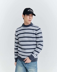 [umore.edition] Rottie stripe knit sweater สเวตเตอร์ไหมพรมลายทาง ทรงสวย ผ้าหนานุ่มใส่สบาย ไม่คัน