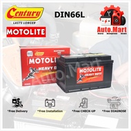Bateri Kereta / Car Battery - Century Motolite Heavy Duty - MF - DIN66L
