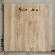 Granit 60x60 Motif kayu Goldent Atena tekstur dof mat By Atena .