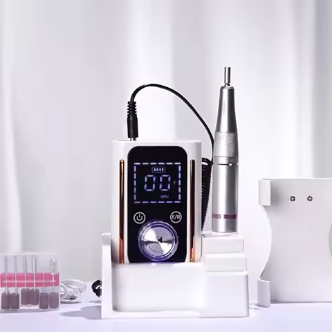 Cordless Nail Drill Professional 45000 RPM, Rechargeable Electric Nail File Machine E File for Acryl