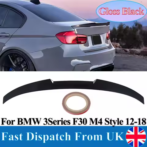 Tail Spoiler For BMW 3 Series F30 F80 320i 340i 316d 320d 335d Saloon 2012-2018 Gloss Black M4 Style