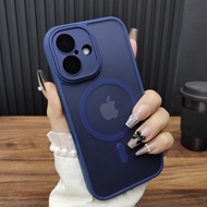 เคสโทรศัพท์แบบกระจกป้องกันเลนส์สำหรับ Apple 17 pro Max iPhone 16 พร้อมฟิล์มเลนส์กระจก 15 plus 14 ดูด