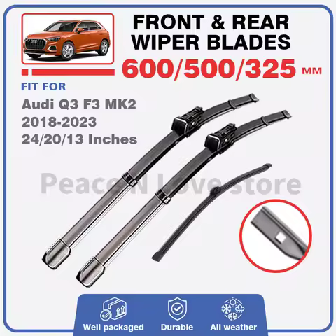 Front Rear Wiper Blades Set For Audi Q3 F3 MK2 2018-2023 SQ3 RS Q3 Windshield Windscreen Window Brus