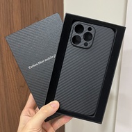{UU61} KASVF Real Aramid Carbon Fiber i Phone Case Cover On For iphone 11 12 13 14 15 Pro Max Plus M