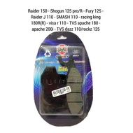 BRAKE PAD FOR SHOGUN 125 R/PRO (F) | FURY 125 (F) | RAIDER J 110 (F) | RAIDER 150 (F) - CCMY