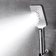 AM* Advanced Abs Shower Head Fatigue-relief Shower Modes 3 Spray Modes Handheld Shower Head for G1/2 Thread Interface Adjustable Pinhole Water Outlet High Pressure for Home