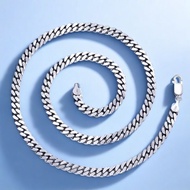 正品Pt950铂金项链男女老板链铂金项链莫桑钻石锁骨项链男友礼Genuine Pt950 Platinum Necklace for Men and Women Bosskhdjd557.my