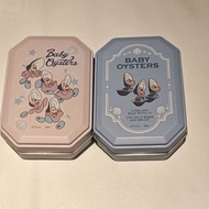 日本迪士尼生蠔bb 文具首飾收納小鐵盒 steel box jewellery 愛麗絲夢遊仙境 baby oyster Alice in the wonderland Disney
