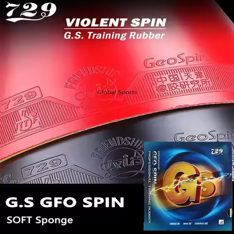 729 Friendship GS Professional TrainingTable Tennis Rubber RITC Geo Spin Ping Pong Rubber Soft and G