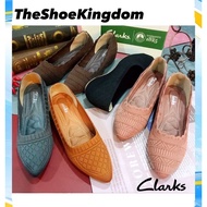 2023 Hottest Clarks Elegant Women Dresses Wedges Shoes Kasut Clarks Wanita Cantik Lembut Selesa