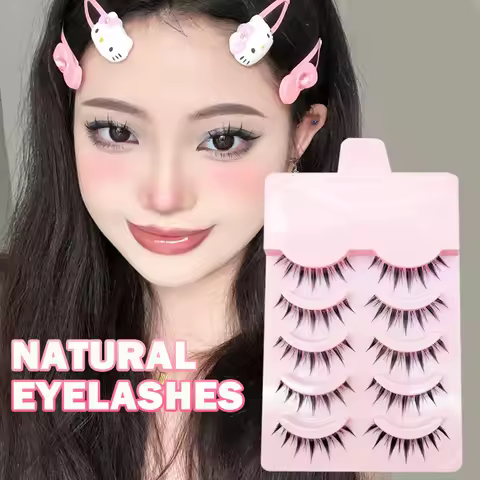 New Manga Lashes Soft Natural Eyelashes Thick False Eyelashes Manga Eyelashes Daily Dating Makeup Ey