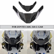 For ZONTES 368G G368 Motorcycle Carbon look Front Fender Beak Nose Cone Extension Wheel Cover Fairin
