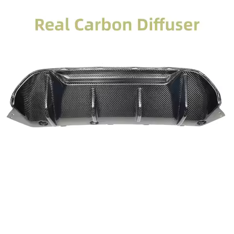M5 F90 Real Carbon Fiber Rear Bumper Diffuser For BMW 5 Series F90 M5 Competition Style Rear Diffuse