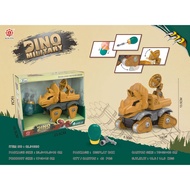 Mainan bongkar pasang dinosaur untuk kanak-kanak, boleh dibongkar dan dipasang semula, mainan pendid