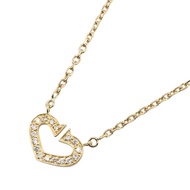 [Pre-owned] Cartier C Heart Diamond Necklace, Neck size 40.5/41cm, K18 (Yellow Gold), Diamond C Hear