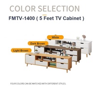 【Ready stock】┋❍Oo-❤READY STOCK❤ 5Feet TV cabinet / rak tv/ rak tv kayu/Kabinet Tv/Almari Tv Media Storage Cabinet/Kabine