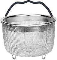 Steamer Basket for Instant Pot 6Quart Stainless Steel Mesh Net Strainer Basket (Black)