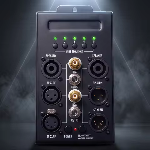 XLR DMX Line Detector, Audio Signal Fault Tester, Test Audio, Circuit Sequence Short Circuit and Oth