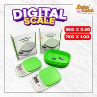 CAKE LAND Electronic Kitchen Scale (3kg x 0.5g/7kg x 1g)