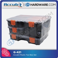 Accubit G421 Plastic Tool Box Set (G4211 x2 + G4212 + G4213)