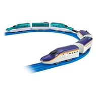 Takara Tomy Plarail E8 Shinkansen & E5 Shinkansen Gacha Connect Set Train Toy for Ages 3 and Up
