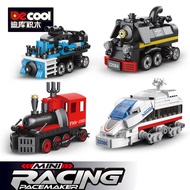 Diku Building Blocks Warrior Train Children's Assembled Educational Toys Boy Bullet Train Splicing T