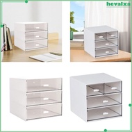 [Hevalxa] Desk Organizer with Drawers 3 Tier Storage Case for Office Home Stationeries