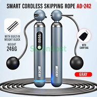 SellinCost 2in1 Cordless Skipping Rope with Weight Ball Counter USB Chargeable Adjustable Jump Rope