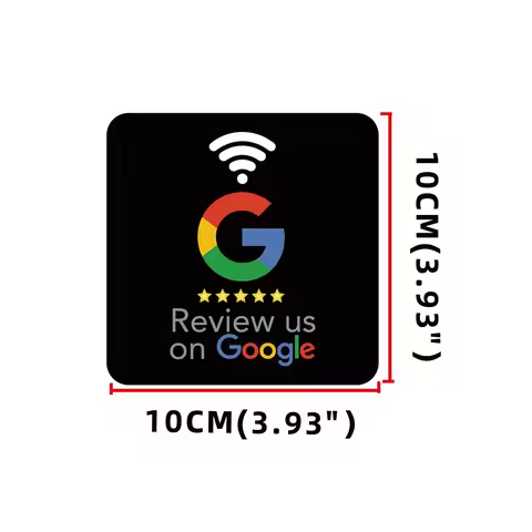 NFC Table Sticker Compatibility Google Review Tag Sticker PVC Waterproof 13.56MHz NT/AG 213 Programm