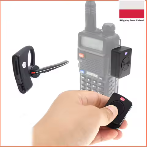 Walkie Talkie Wireless Hands-free PTT Bluetooth Headset Earphone For Baofeng UV-82 UV-5R HYT TC-610 