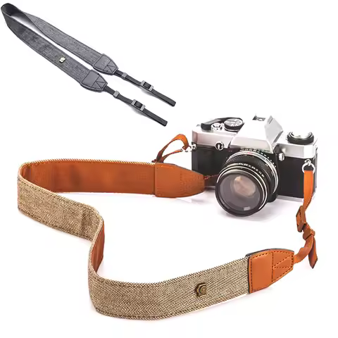 1PC Portable Camera Strap Camera Shoulder Neck Vintage Strap Belt 100% Cotton Camera Strap For Camer