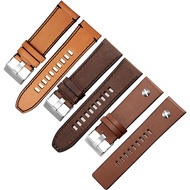 Genuine Genuine Leather Watch Strap 22/24/26/28mm Brown Wristband Suitable for DZ7257 7395 7406