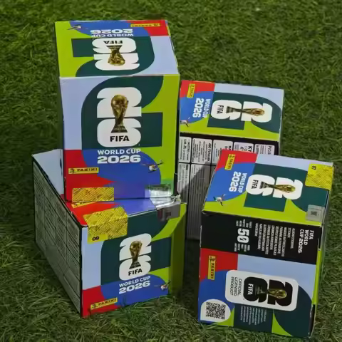 Panini FIFA World Cup Sticker Collection Box Official Sticker Soccer Collectible Set Souvenir Fun Co