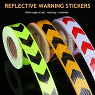 Arrow Reflective Tape Traffic Safety Warning Reflective Adhesive Tape Sticker For Truck Motorcycle B