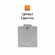 OREN SPORT QD0612 Light Grey Quick Dry Polo T-Shirt Unisex Cool Fit Microfiber SUNBEAR.com.my