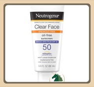 Neutrogena - 露得清 Neutrogena 清爽面部防曬乳 SPF 50 | 專為易生暗瘡痘痘粉刺肌膚 | 不含油分，非致痘性 | 啞光效果| 防曬霜廣譜UVA/UVB防護 | 防汗防水 