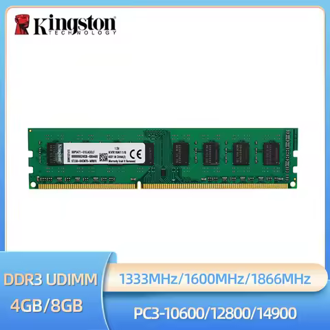 Kingston Memoria Ram DDR3 4GB 8GB 1600MHZ PC3-12800 1.5V 240Pin for Desktop Computer