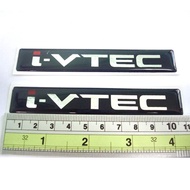 2 Pieces Of Resin Stickers i-VTEC 11 x 1.8 cm. Thickness 1 Mm HONDA Ivtech