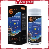 WIN Premium Test Strips 6 in 1 Swimming Pool Aquarium for Total Hardness Total Alkali PH Nitrate Chl