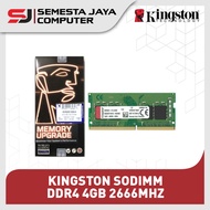 KINGSTON SODIMM DDR4 4GB 2666MHZ KVR26S19S6/4 MEMORY RAM LAPTOP 2666