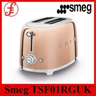 SMEG TSF01RGUK 2-Slot Toaster 50s Style Rose Gold