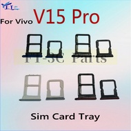 Sim Tray Holder For Vivo V15 Pro SIM Card Tray Slot Holder Adapter Socket Replacement Parts