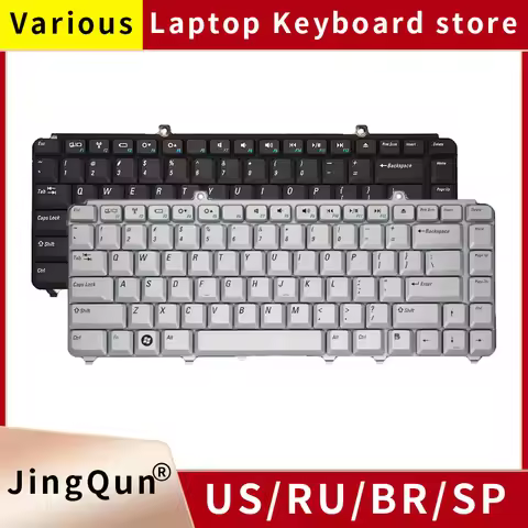 New US/English RU/Russian Laptop Keyboard For Dell Inspiron 1545 1520 1420 1400 PP41L M1330 M1550 NK