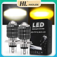 HL Motorcycle H4 BA20D P15D H6 LED Headlight Blubs CSP Chips Scooter Accessories Motobike Headlamp