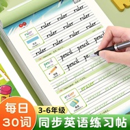 Calligraphy Pen Vocabulary Book Practice Traditional Grade 3-6 Daily 30 Words English Decompression 