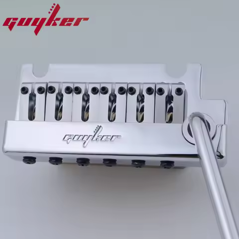Guyker Non-locking 2 Point Guitar Tremolo Bridge String Spacing 10.8MM Double Shake Guitar Bridge Wi