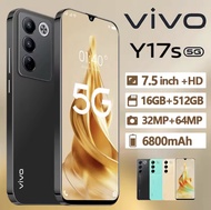 โทรศัพท์รุ่น Y17S+5G 7.5 นิ้ว โทรศัพท์มือถือ รองรับ2ซิม Smartphone 4G/5G แรม16GB รอม512GB มือถือ And